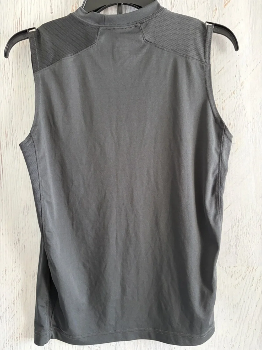 Nike Boy’s Black & Charcoal Sleeveless Dri-FIT Tanks with Red Logos